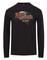 Harley-Davidson Men's Aged Eagle Long Sleeve Cotton Crew-Neck Shirt, Black - Wisconsin Harley-Davidson