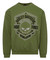 Harley-Davidson Mens Deception Willie G Skull Crew-Neck Pullover, Military Green - Wisconsin Harley-Davidson