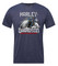 Harley-Davidson Men's Strong Arm Poly-Blend Short Sleeve Tee, Midnight Navy - Wisconsin Harley-Davidson