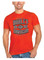 Harley-Davidson Men's Imitate Short Sleeve Cotton Crew-Neck T-Shirt, Orange - Wisconsin Harley-Davidson