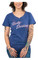Harley-Davidson Women's Foil Worthy Script V-Neck Short Sleeve Tee, Navy - Wisconsin Harley-Davidson