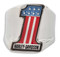 Harley-Davidson Free Shipping - Harley-Davidson Men's #1 RWB USA Logo Stainless Steel Ring, Silver Finish - Free Shipping on many products plus Orders Over $99