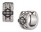 Harley-Davidson Women's Pave Crystal Bar & Shield Huggie Hoop Earrings, Silver - Wisconsin Harley-Davidson