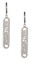 Harley-Davidson Women's Crystal Cutout H-D Script Drop Earrings, Silver - Wisconsin Harley-Davidson