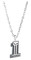 Harley-Davidson Men's #1 Willie G Skull Pendant Chain Necklace, Black/Silver - Wisconsin Harley-Davidson
