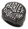 Harley-Davidson Men's Willie G Skull Stainless Steel Ring, Silver/Black - Wisconsin Harley-Davidson
