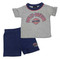 Harley-Davidson Little Boys' 2-Piece Toddler Knit Rolled Cuff Tee & Shorts Set - Wisconsin Harley-Davidson