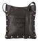 Harley-Davidson Women's Core Stud Genuine Leather Crossbody Purse, Dark Brown - Wisconsin Harley-Davidson