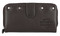 Harley-Davidson Women's Core Stud B&S Leather Tab Clutch Wallet, Dark Brown - Wisconsin Harley-Davidson