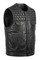 Harley-Davidson Free Shipping - UNIK Men's Roadster Premium Cowhide Leather Motorcycle Vest, Black - Free Shipping on many products plus Orders Over $99