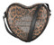 Harley-Davidson Women's Leopard Rhinestone Crossbody Heart Purse, Brown - Wisconsin Harley-Davidson
