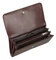 Harley-Davidson Women's Metal Bar & Shield Embossed Croco Clutch Wallet, Brown - No Hassle Returns at Wisconsin Harley