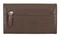 Harley-Davidson Women's Metal Bar & Shield Embossed Croco Clutch Wallet, Brown - Largest Selection of Harley-Davidson Products