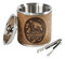 Harley-Davidson Patriotic Eagle Stainless Steel Embossed Faux Leather Ice Bucket - Wisconsin Harley-Davidson