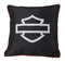 Harley-Davidson Open Bar & Shield Outdoor Pillow, Water-Resistant Black - Wisconsin Harley-Davidson