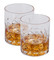 Harley-Davidson 12 oz. Debossed Willie G Skull Crystal Double Old Fashion Set - Wisconsin Harley-Davidson