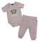 Harley-Davidson Baby Girls' Knit Mock Doubler Newborn Creeper & Pant Set, Mauve - Wisconsin Harley-Davidson
