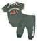 Harley-Davidson Baby Boys' Knit Mock Doubler Creeper & Pant Newborn Set, Green - Wisconsin Harley-Davidson