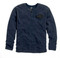 Harley-Davidson Men's Genuine Classics Henley Shirt L/S Blue 99004-14VM - Wisconsin Harley-Davidson