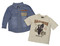 Harley-Davidson Little Boys' Shirts, Denim Long Sleeve/Tan Short Sleeve 3282240 - Wisconsin Harley-Davidson