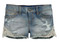 Harley-Davidson Women's Crocheted Lace Accented Denim Jean Shorts 96021-15VW - Wisconsin Harley-Davidson