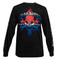 Harley-Davidson Men's Long Sleeve Shirt, Wrenched Skull Red/White/Blue Graphic - Wisconsin Harley-Davidson