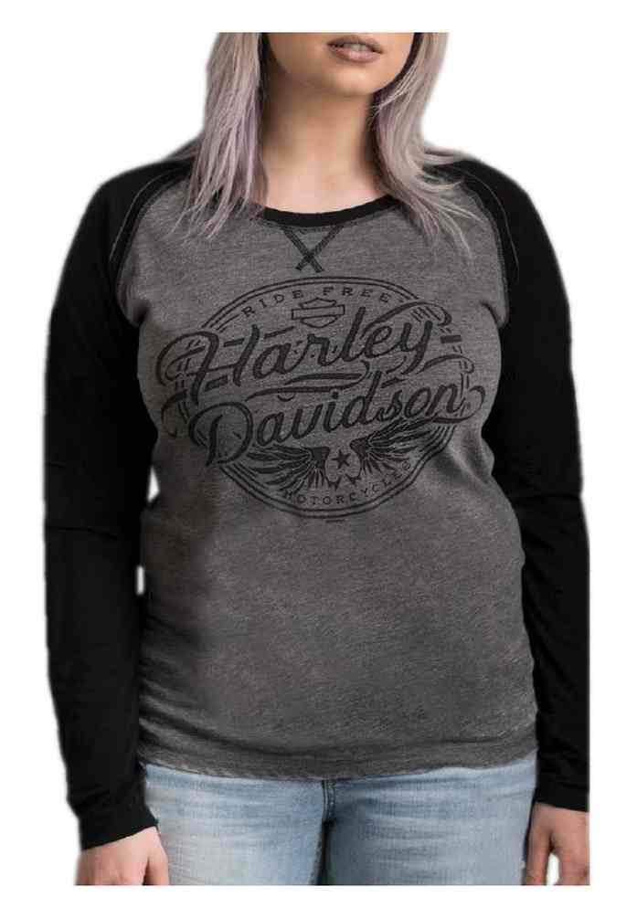 T-shirt Manches Longues Harley-Davidson Pour Femmes - Blanc/tie Dye - Taille Small - Occasion Très Bon état