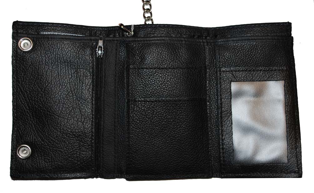 Harley-Davidson® Men's Embroidered XL Tri-Fold Chain Wallet Harley-Davidson® Men's Embroidered XL Tri-Fold Chain Wallet