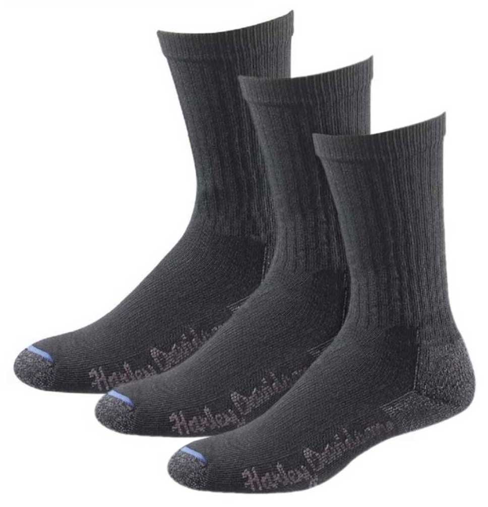 Harley-Davidson Wolverine Men's Comfort Riding Mid Calf Socks - 3 Pairs - Wisconsin Harley-Davidson