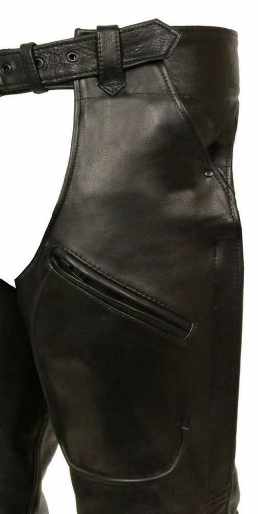 Harley-Davidson Free Shipping - Milwaukee Leather Men's Patch Pocket Chaps w/ Zippered Thigh Pocket ML1766 - Free Shipping on many products plus Orders Over $99
