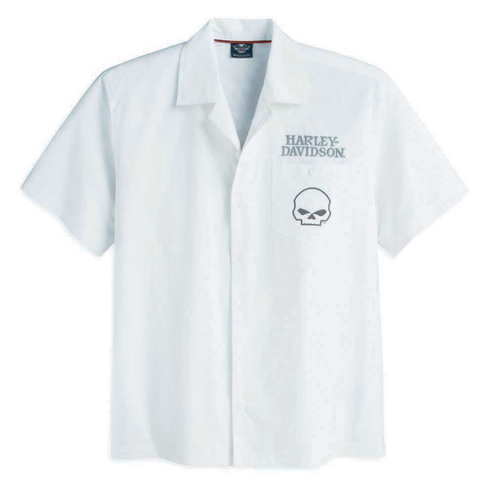 Harley-Davidson Men's Performance Skull Garage Shirt S/S 99069-12VM - Wisconsin Harley-Davidson