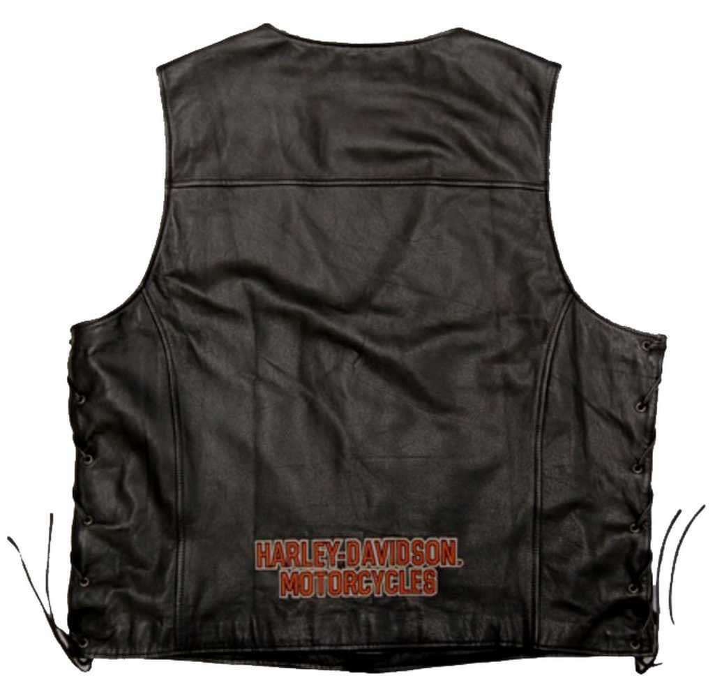 Harley-Davidson® Men's Pathway Leather Vest 98103-02VM - Wisconsin