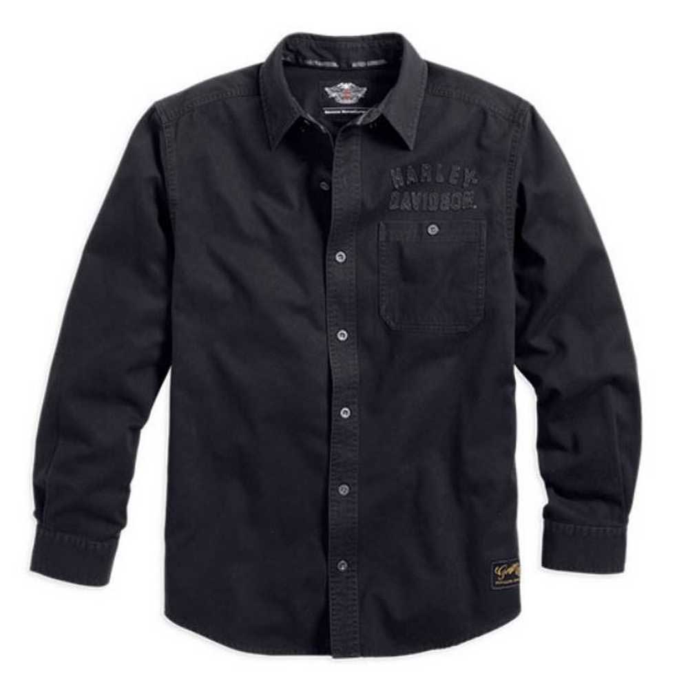 Harley-Davidson Men's Genuine Classics Winged Shirt 99096-14VM - Wisconsin Harley-Davidson