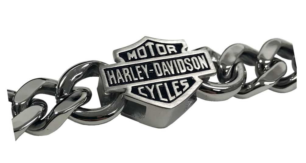 Harley-Davidson Free Shipping - Harley-Davidson Men's Bar & Shield Stainless Steel Chain Bracelet HSB0015 - Free Shipping on many products plus Orders Over $99