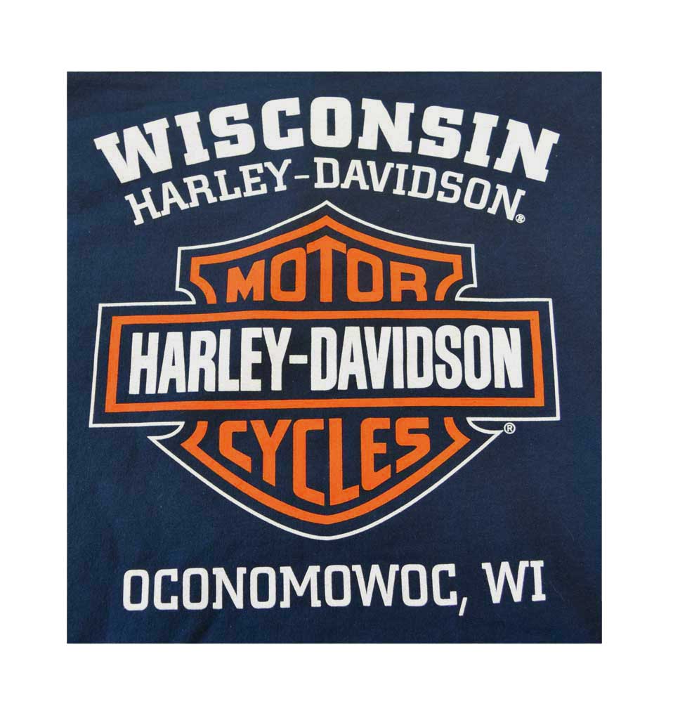 Harley-Davidson Free Shipping - Harley-Davidson Men's Orange Bar & Shield Navy Pullover Sweatshirt 30291742 - Free Shipping on many products plus Orders Over $99