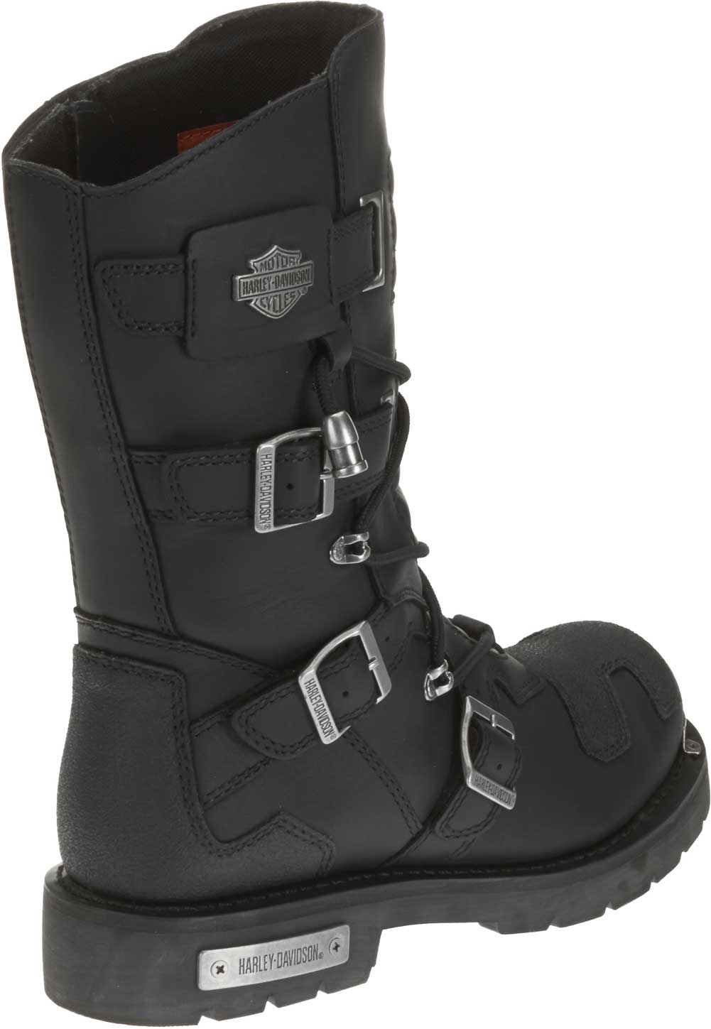 black motorcycle boot