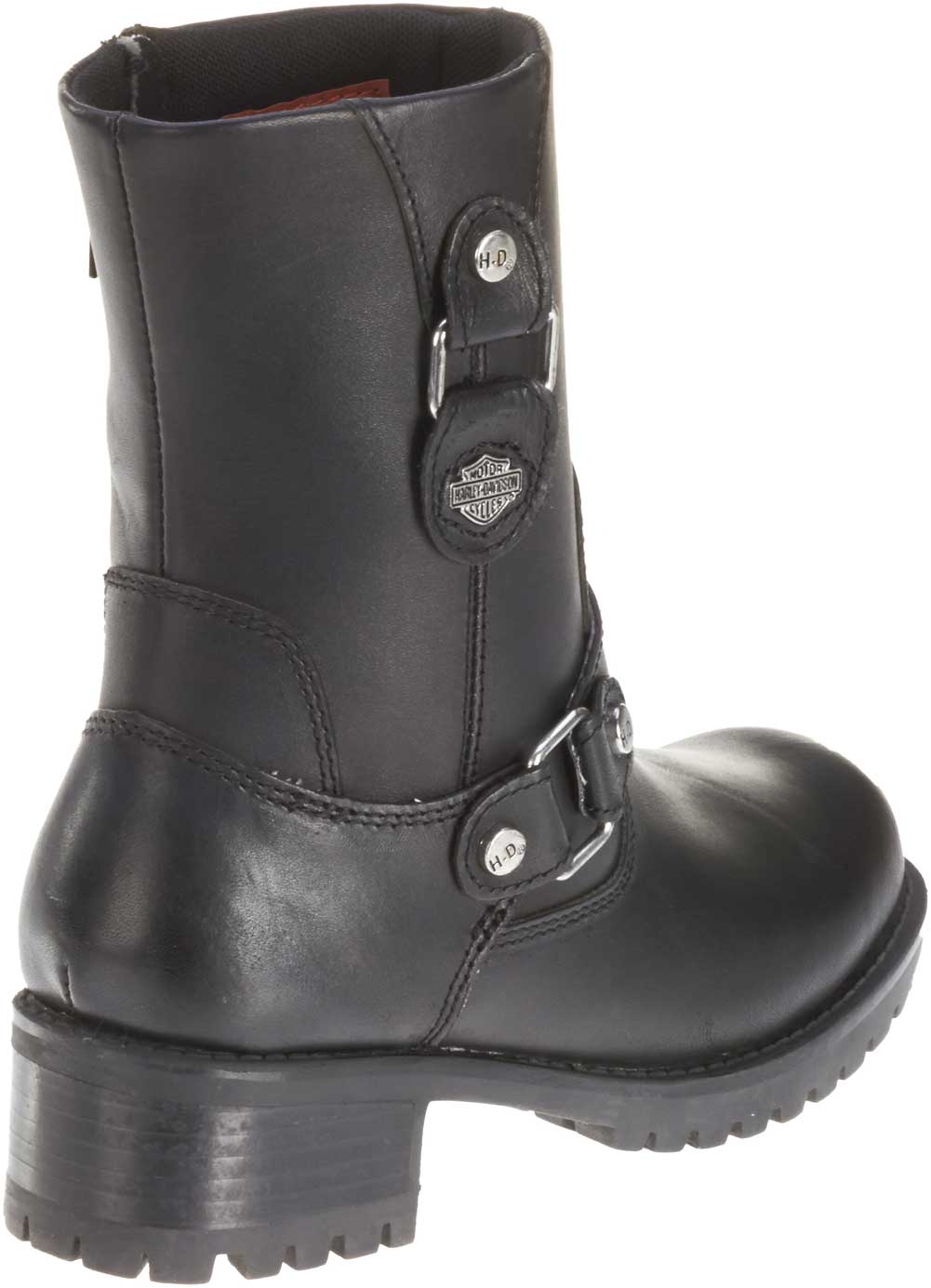 Harley-Davidson Women's Alivia Black Leather 7-Inch Motorcycle Boots D84269 - Largest Selection of Harley-Davidson Products