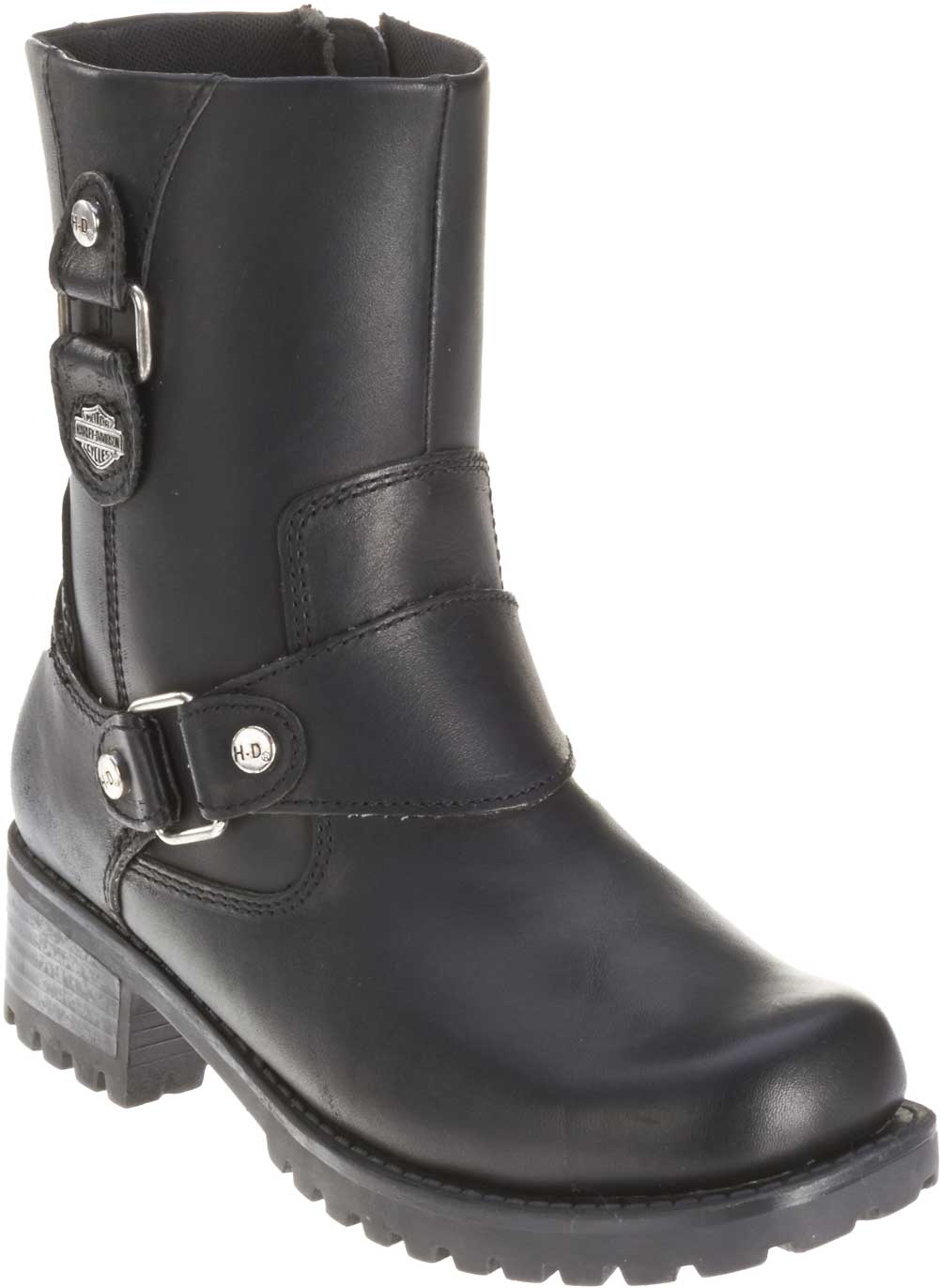 Harley-Davidson Free Shipping - Harley-Davidson Women's Alivia Black Leather 7-Inch Motorcycle Boots D84269 - Free Shipping on many products plus Orders Over $99
