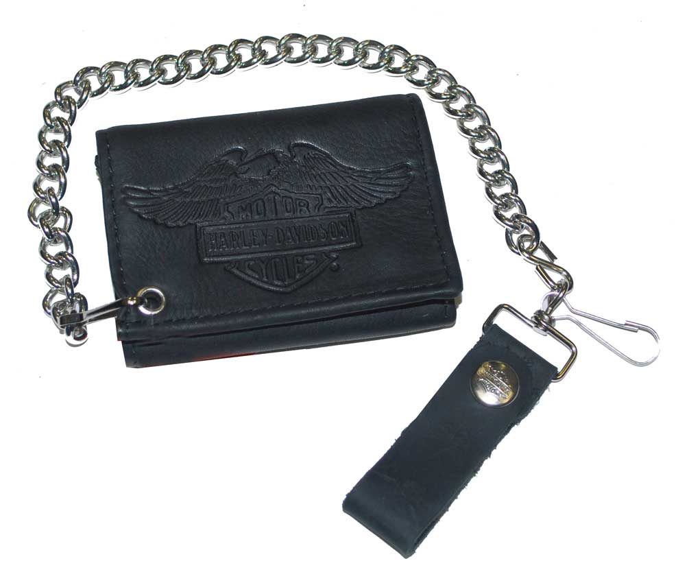 Harley-Davidson® Mens Eagle Bar & Shield Tri-Fold Biker Chain