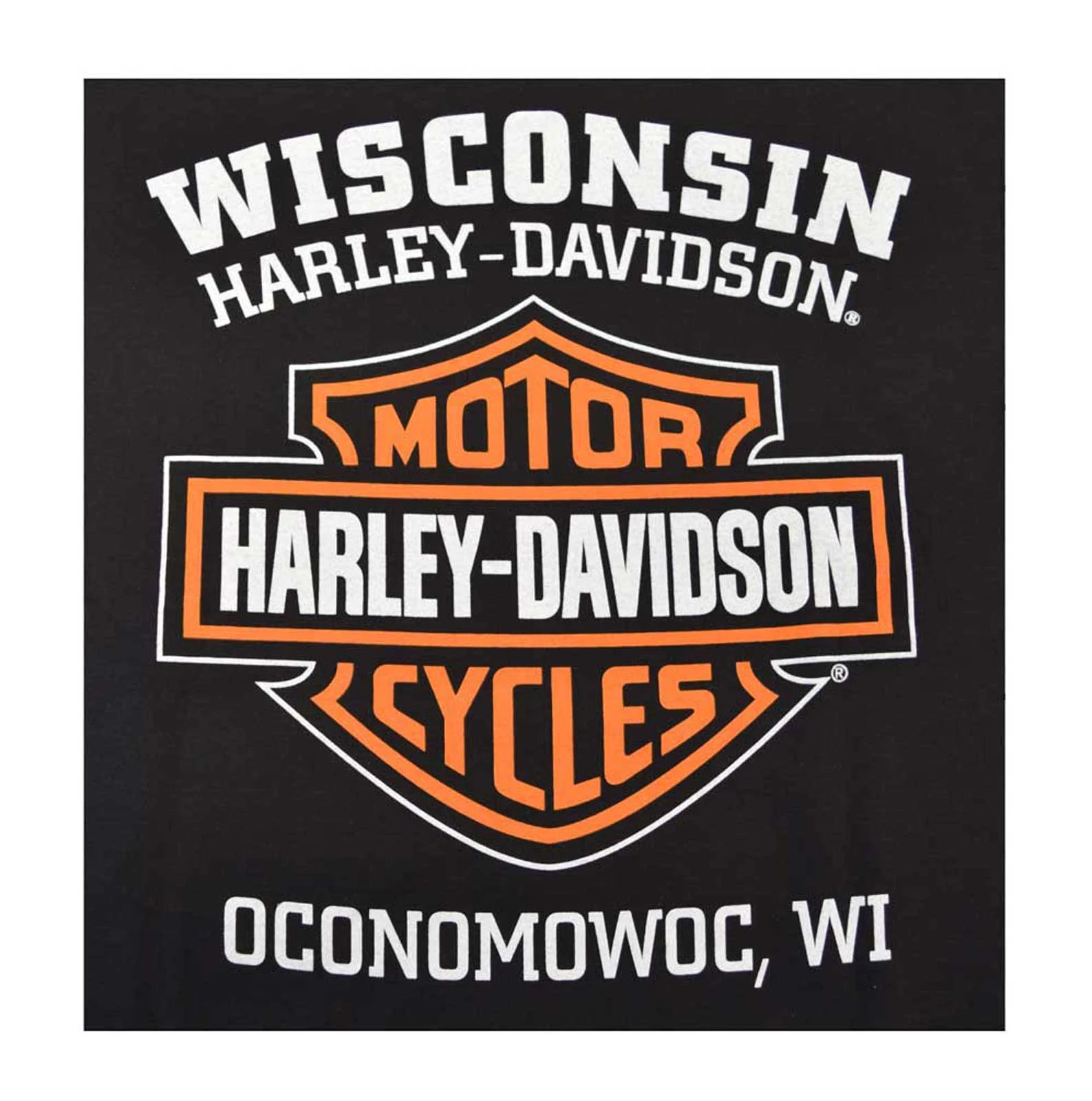 Harley-Davidson Free Shipping - Harley-Davidson Men's Orange Bar & Shield Black T-Shirt 30290591 - Free Shipping on many products plus Orders Over $99