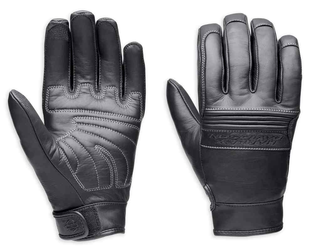 Harley-Davidson Men's Tailgater Full-Finger Leather Gloves 98304-14VM - Wisconsin Harley-Davidson