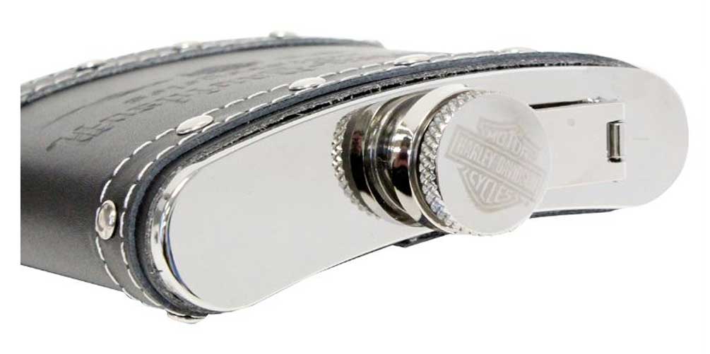 Harley-Davidson Motorcycle Flask Gift Set HDL-18505 - No Hassle Returns at Wisconsin Harley