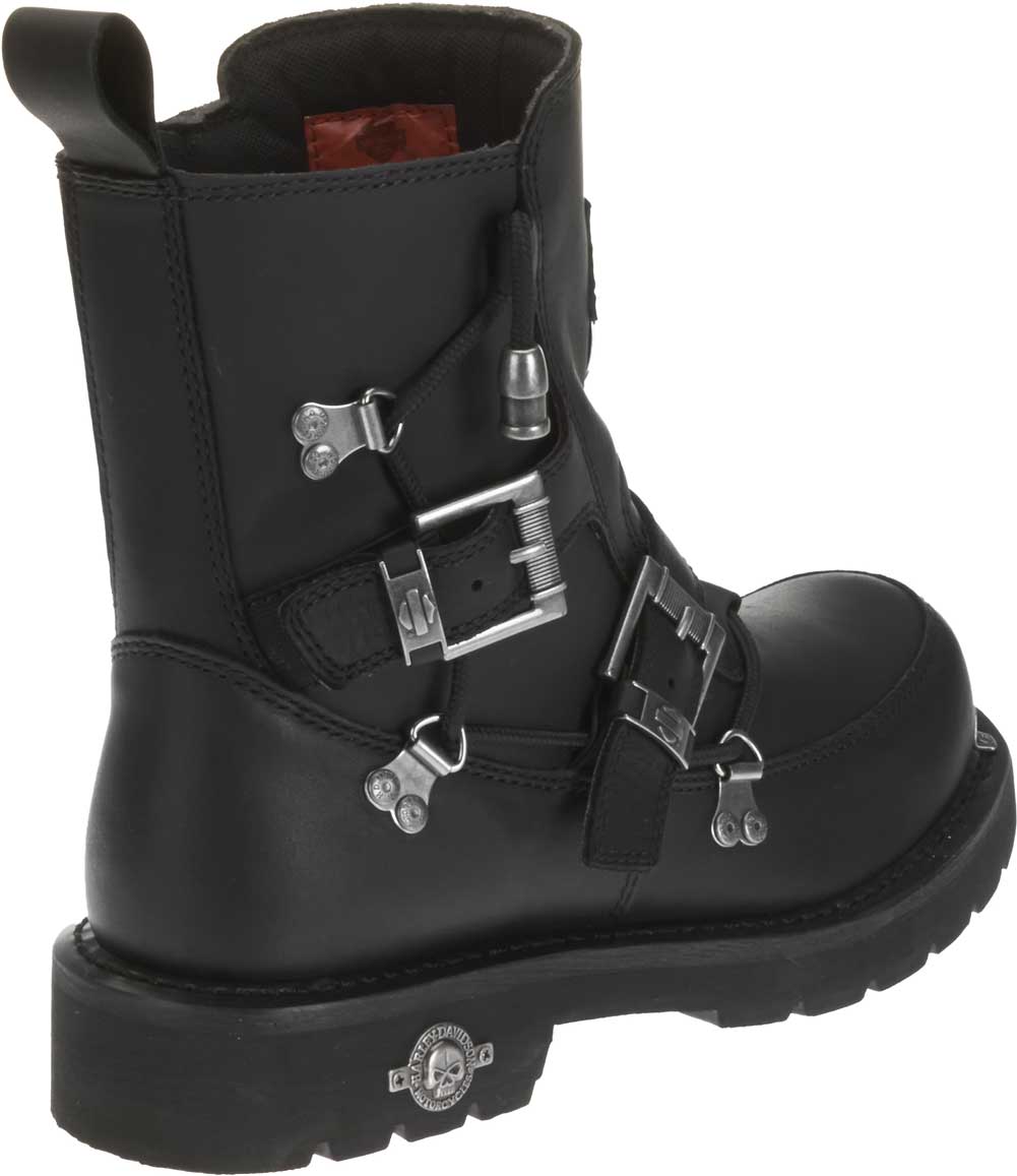 Harley-Davidson Men's Distortion Skull Metal Motorycle Black Boots D94167 - Largest Selection of Harley-Davidson Products