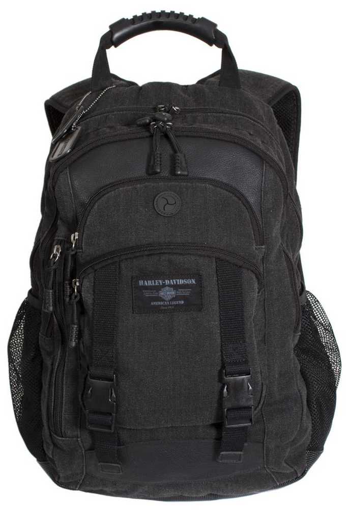 Harley-Davidson Mens C4 Backpack CC8105S-GRYBLK - Wisconsin Harley-Davidson