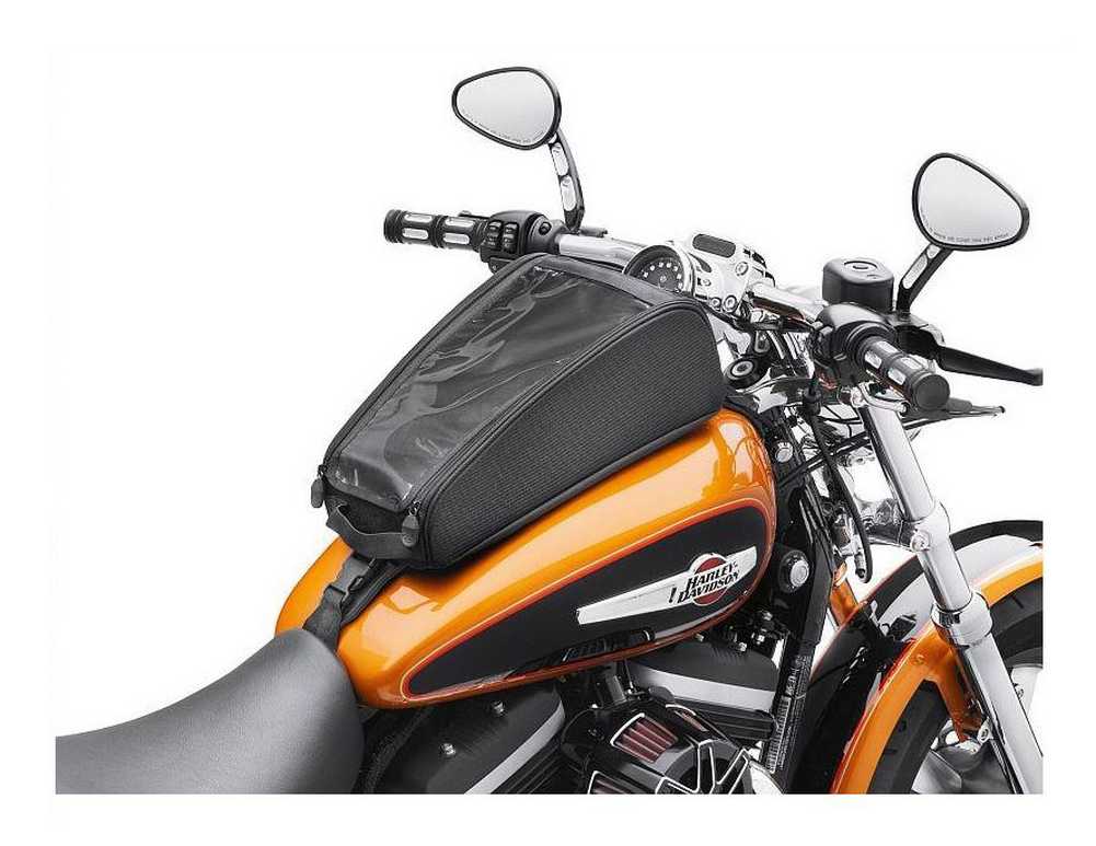 Harley-Davidson Zippered Tank Bag - Sportster Fuel Tank Black Nylon 93300040 - Wisconsin Harley-Davidson