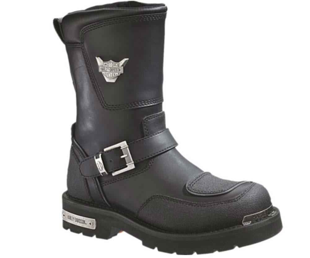 Harley-Davidson® Men's Shift Engineer Zip Black 9-Inch Motorcycle Boots,  D95115