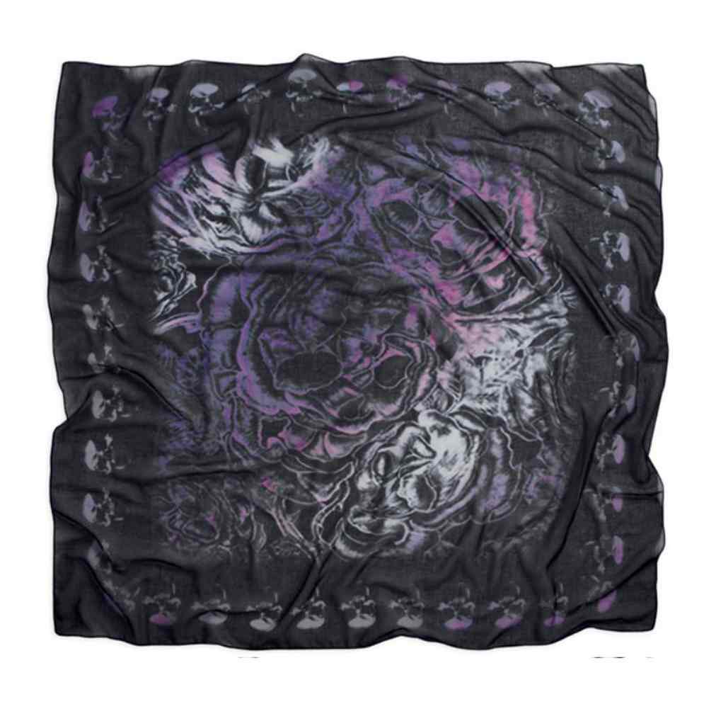 Harley-Davidson Women's Ombre Skull Fashion Scarf, Black 96802-15VW - Wisconsin Harley-Davidson