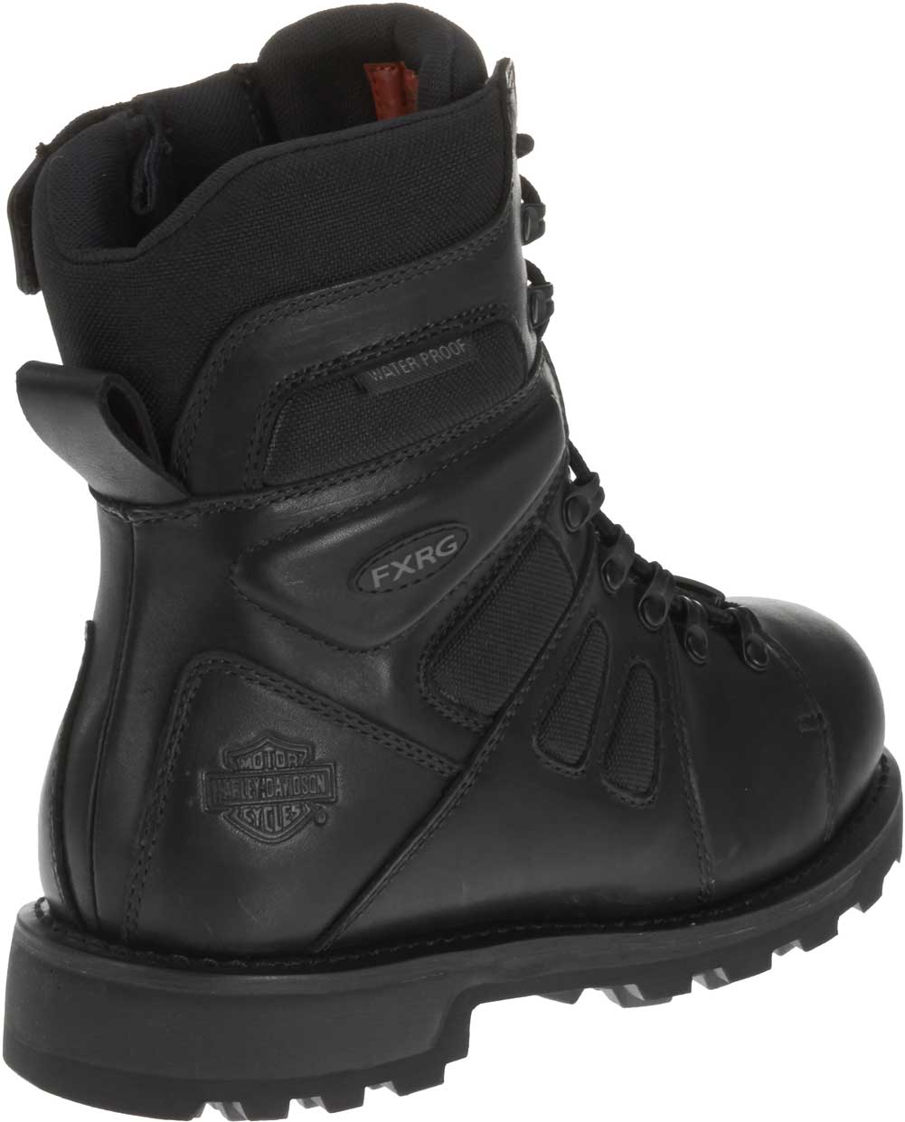 Harley-Davidson FXRG-3 防水ブーツ バイカー サイドジップ Harley-Davidson® Men's FXRG-3 Waterproof Black Leather Boots