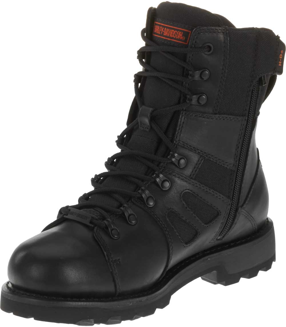 Waterproof Black Leather Boots D98304 