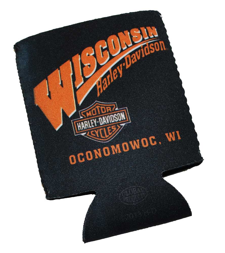 Harley-Davidson Wisconsin Harley Custom Can Wrap Cooler and Insulator CANWRAP - Wisconsin Harley-Davidson